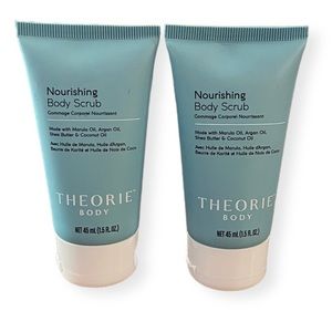 ⚫️ x2 THEORIE Nourishing Body Scrub Bundle 45 ml each New